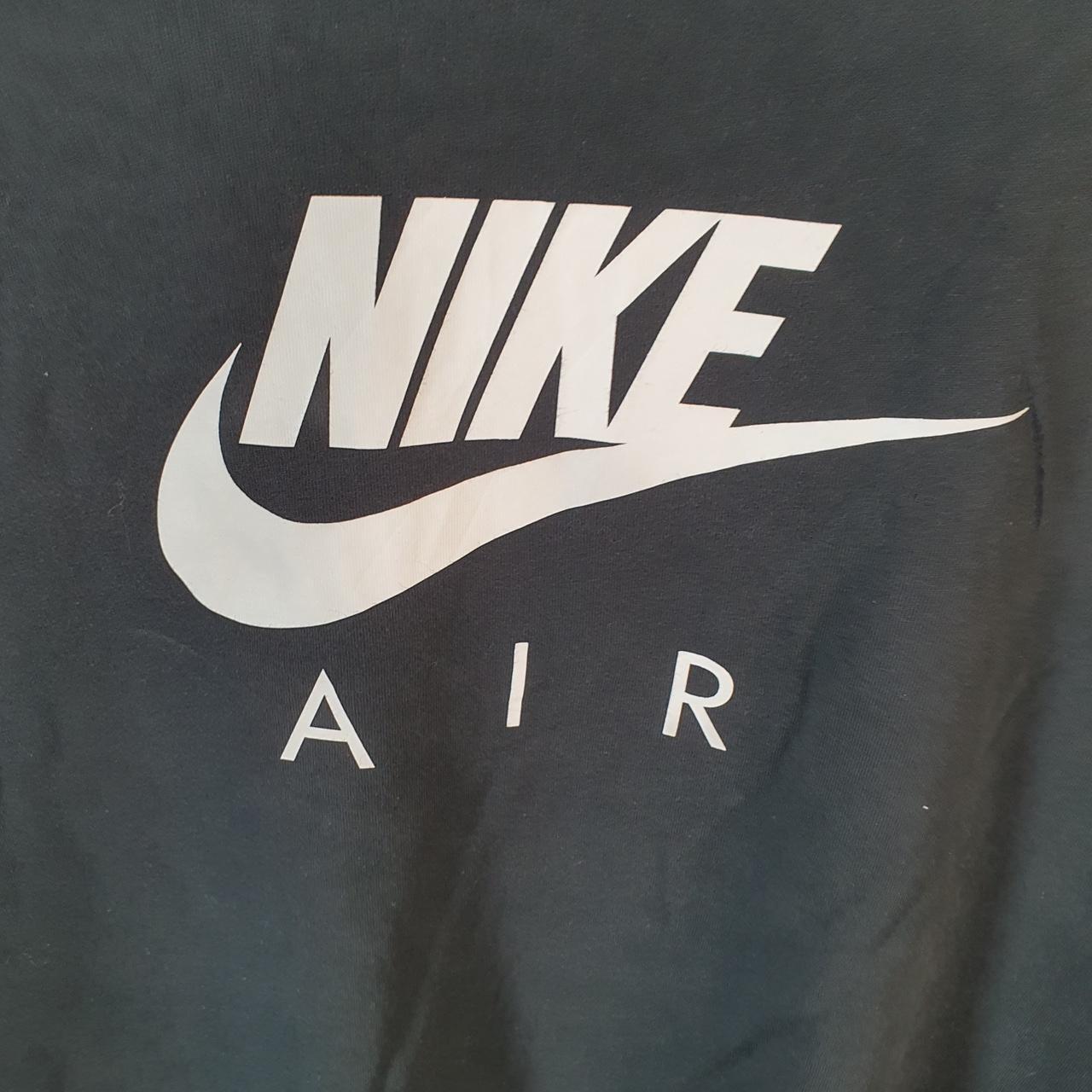 Vintage Nike air Spellout T Shirt Men’s Medium Black Logo Swoosh Athletic