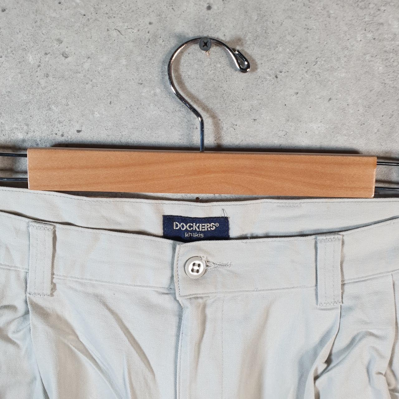 Vintage Dockers Shorts Jorts Cargo Men’s W36 Cream Baggy Cotton