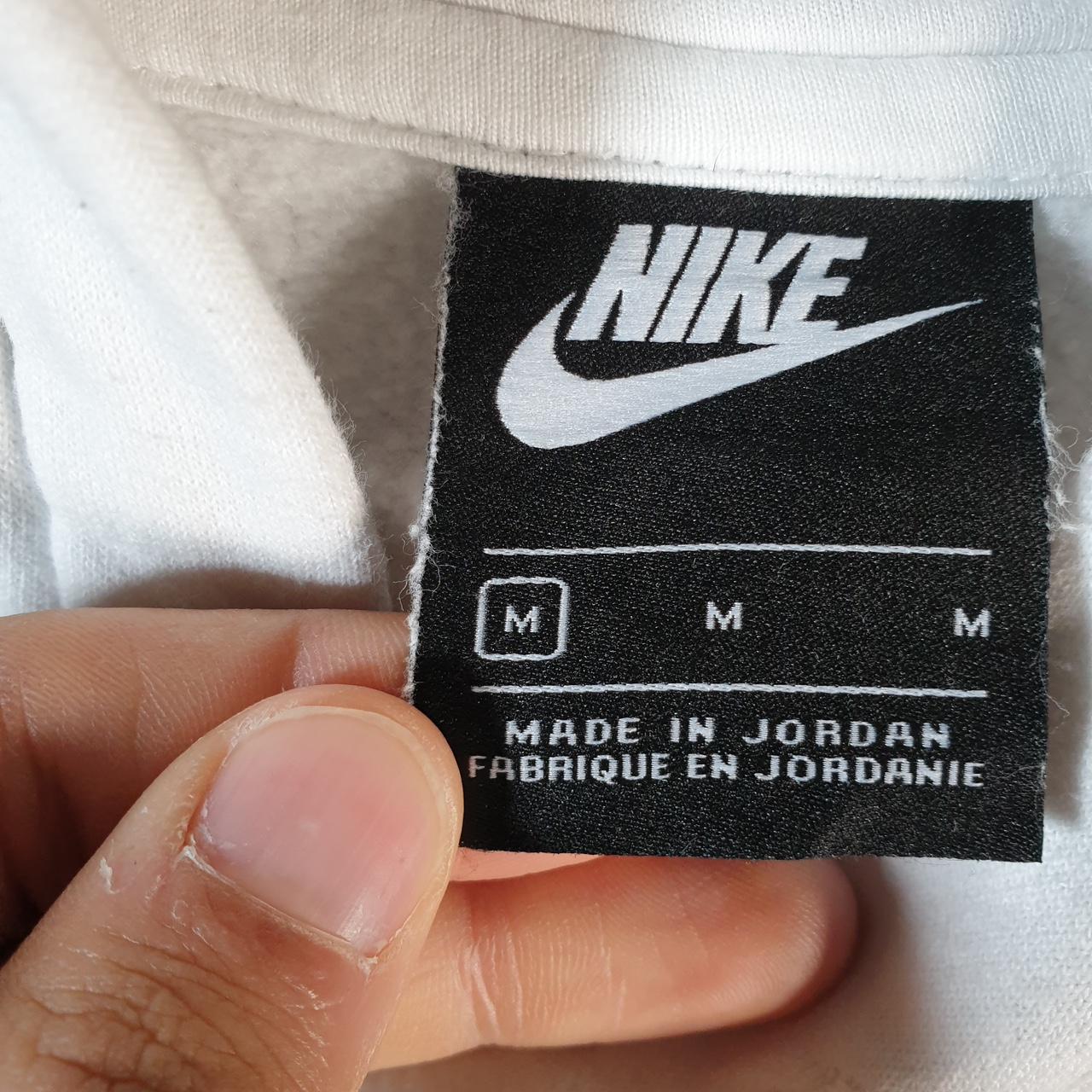 Vintage Nike Club Embroidered Hoodie Men’s Medium White Swoosh Y2K Pullover