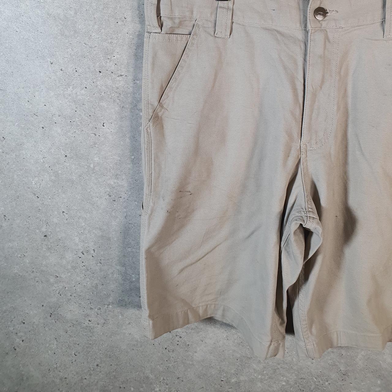 Vintage Carhartt Baggy Carpenter Shorts Jorts Cargo Men’s W34 Brown Relaxed Fit Workwear Big Fish Vintage