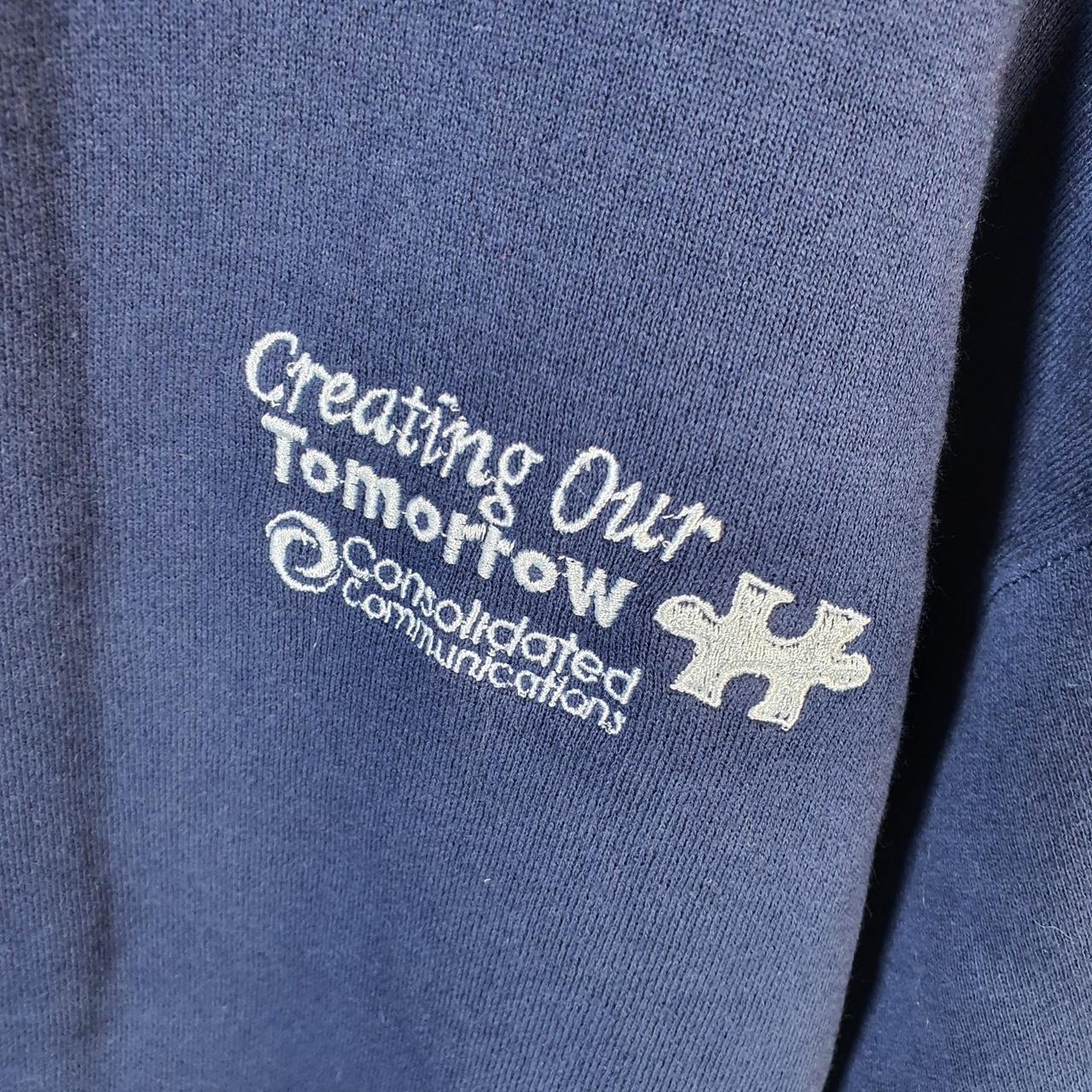 Vintage Lee Ultraweight Sweatshirt Men’s Large Navy Consolidated Communications