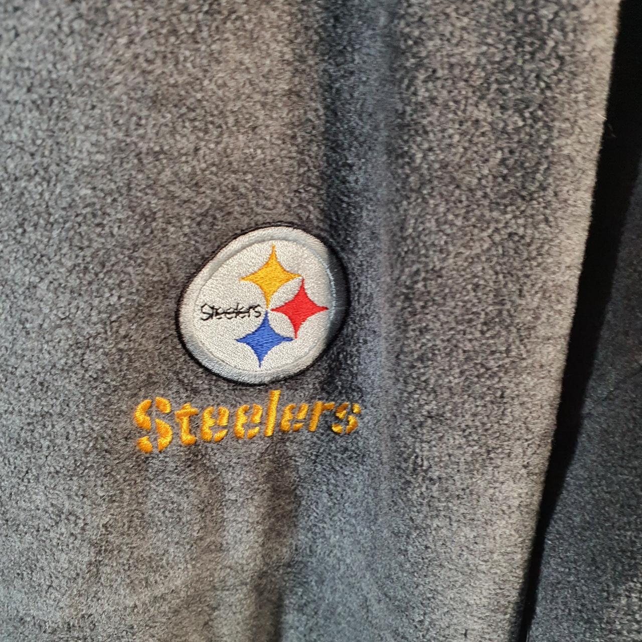 Vintage NFL Pittsburgh Steelers Sweatshirt Fleece Mens XL Grey Pullover USA Pro Sport