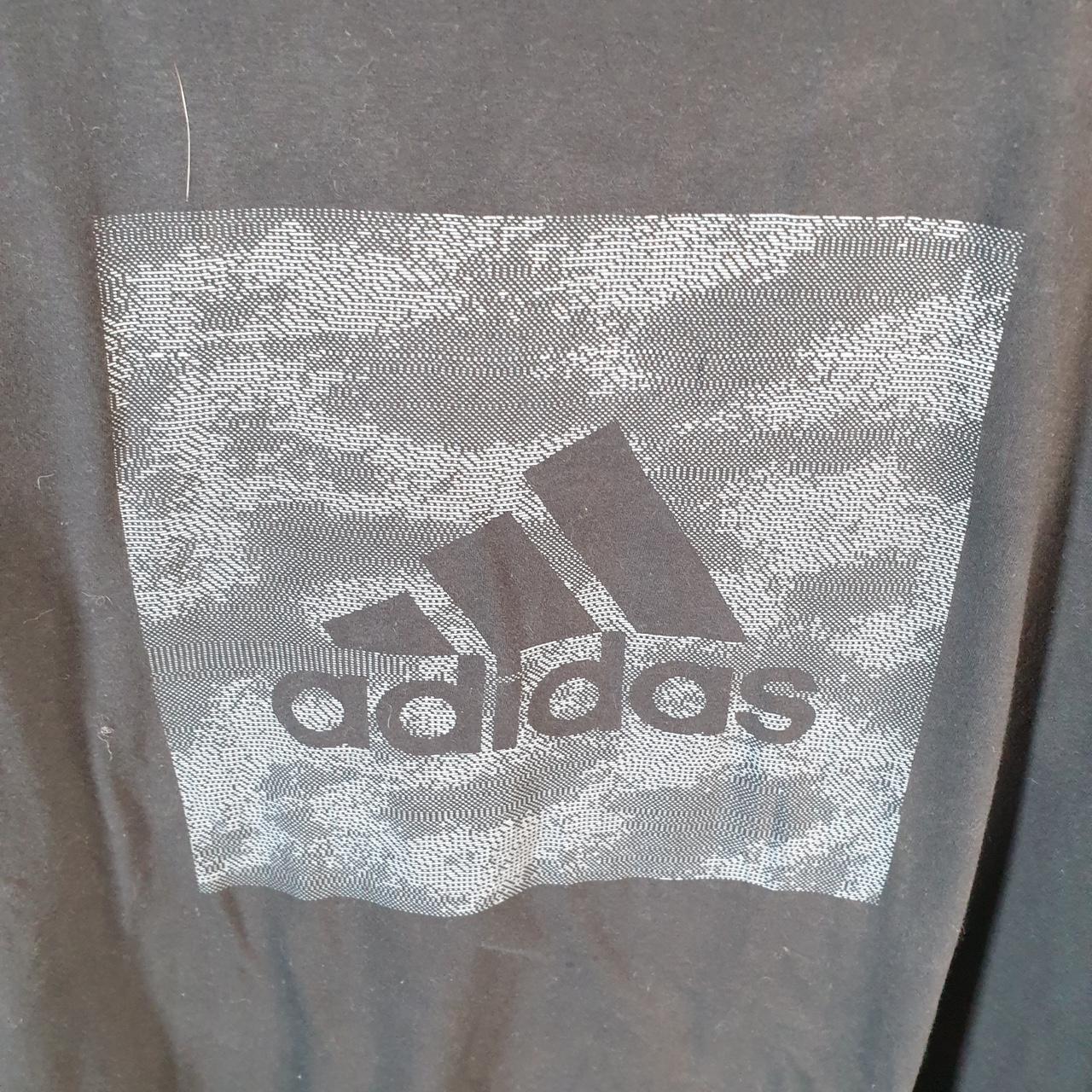 Vintage Adidas Amplifier T Shirt Men’s 2XL Black Three Stripes Logo Athletic