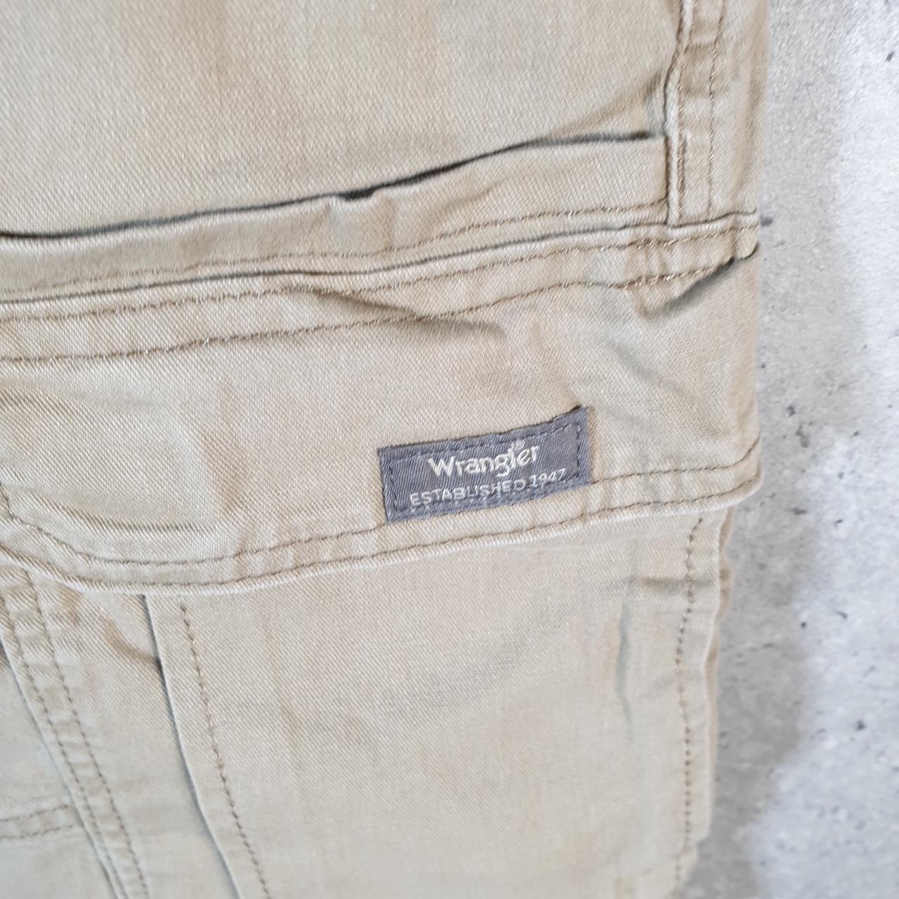 Vintage Wrangler Shorts Jorts Cargo Men’s W36 Brown Chino Pockets Baggy Cotton