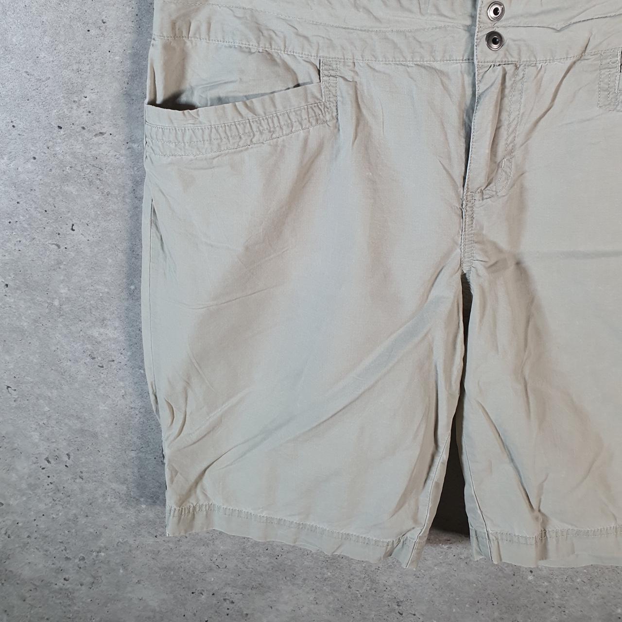 Vintage Columbia Shorts Jorts Cargo Womens W34 Brown Athletic Hiking Fishing Gear A4323