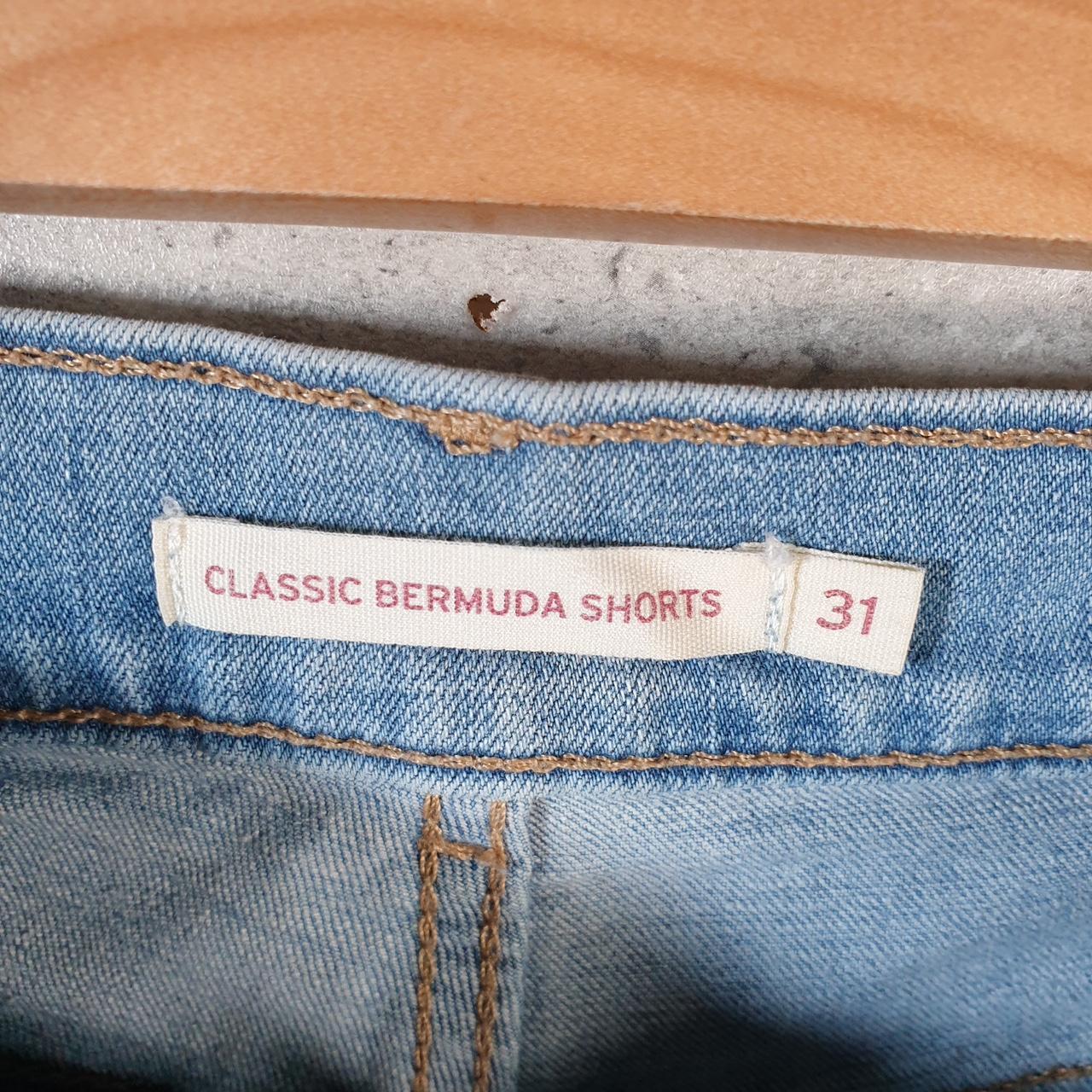 Vintage Levi’s Baggy Shorts Jorts Cargo Womens W31 Blue Relaxed Denim