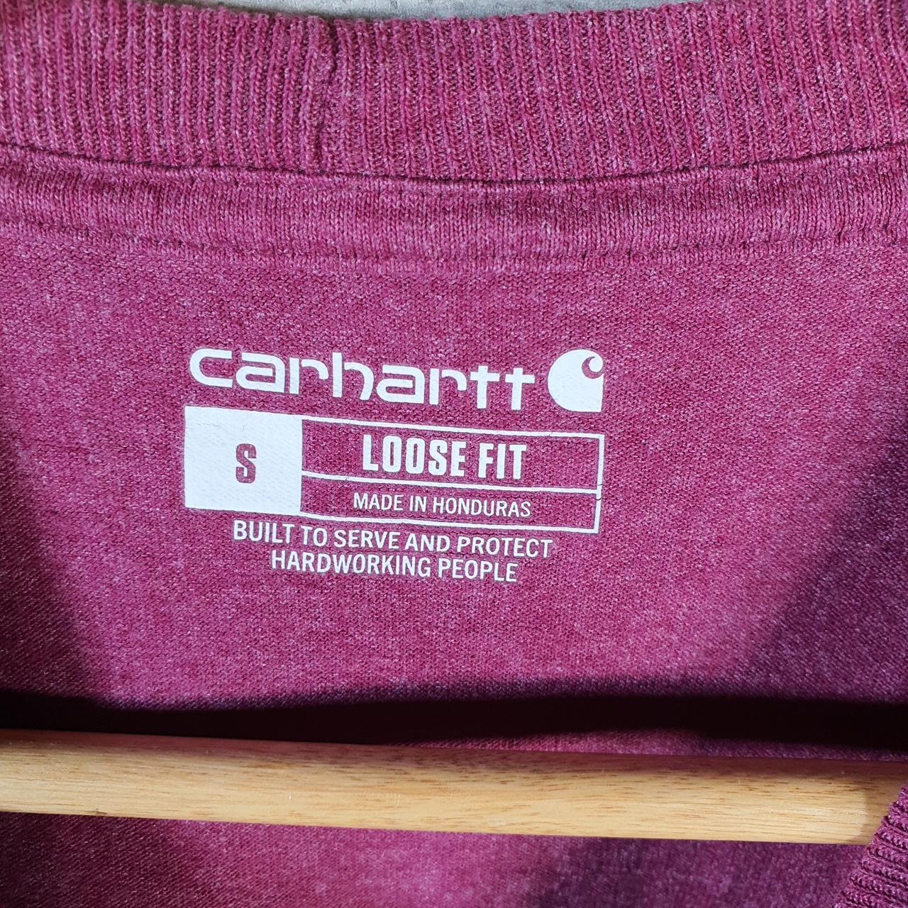 Vintage Carhartt Pocket T Shirt Men’s Small Pink Workwear Chore Utility Loose Fit C9363