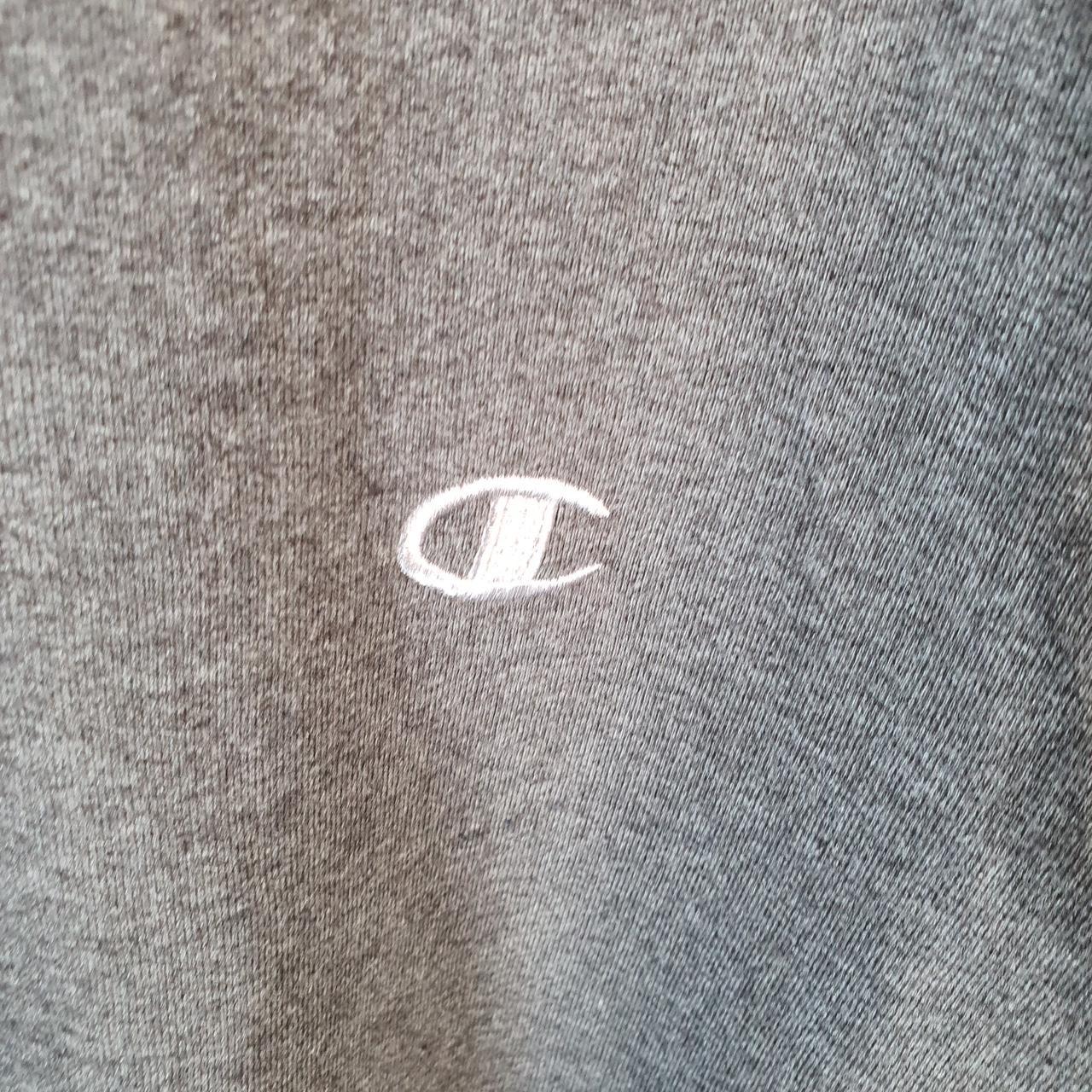 Vintage Champion Sweatshirt Men’s 2XL Grey USA Pullover Spellout Logo