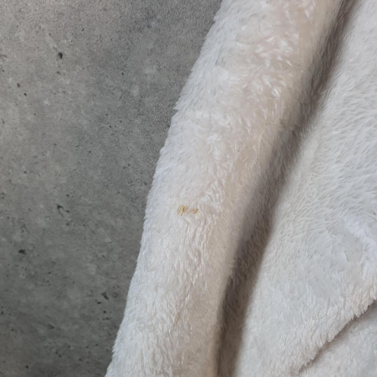 Vintage Fila Full Zip Fleece Sweatshirt Womens Medium Cream Embroidered Logo