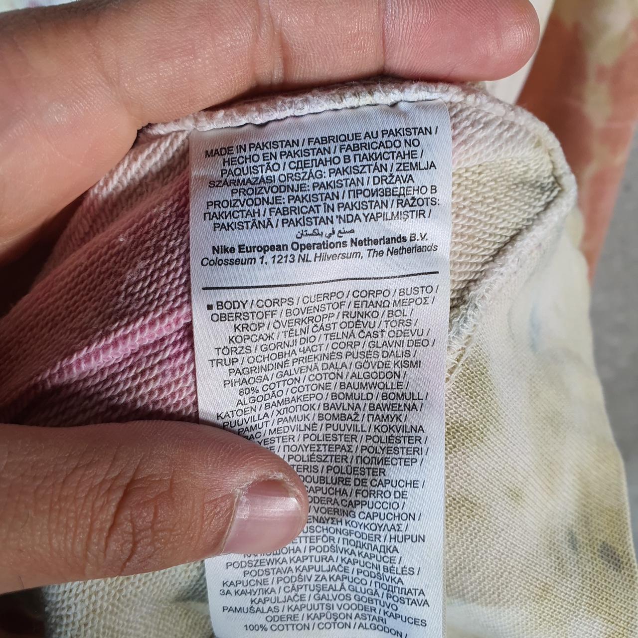 Vintage Nike Club Spellout Hoodie Men’s Small Tie Dye Swoosh Y2K Pullover