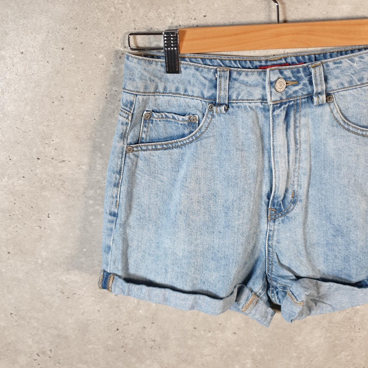 Vintage Dickies Baggy Chino Shorts Jorts Cargo Womens W25 Blue Denim Loose Fit