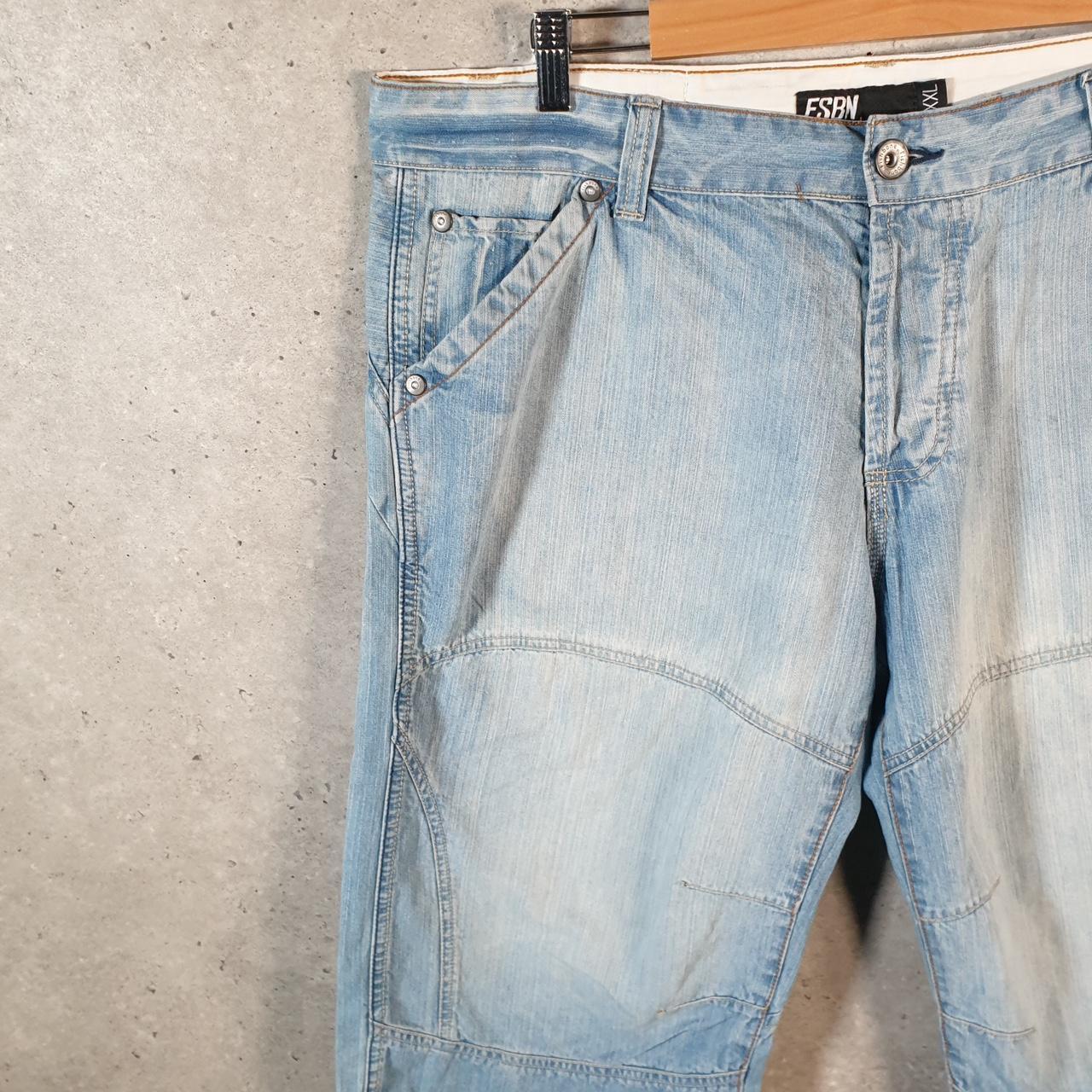 Vintage FSBN Baggy Y2K Hip Hop Jorts Shorts Mens 2XL Blue Denim USA