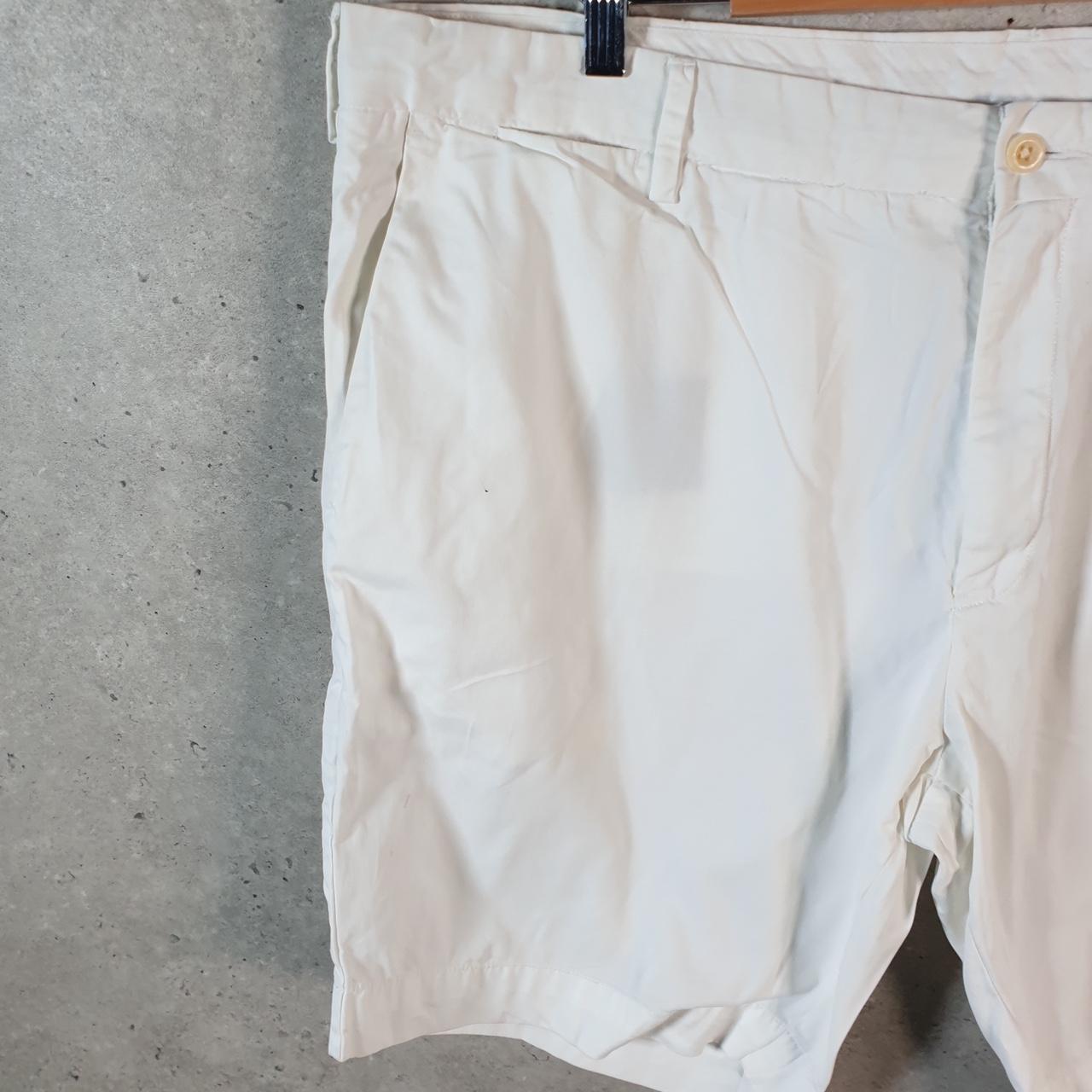 Vintage Ralph Lauren Polo Shorts Jorts Chino Cargo Men’s W34 White Baggy Cotton A4260