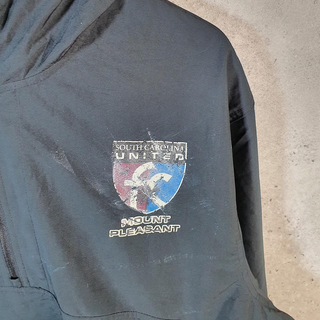 Vintage Nike Windbreaker Track Jacket Mens Large Black USA Swoosh 1/4 Zip USA