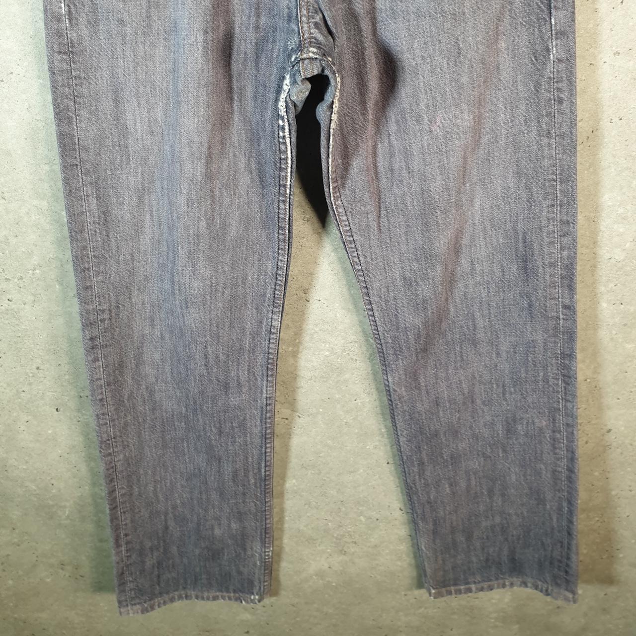 Vintage Levi’s 541 Y2K Embroidered Jeans Mens W28 L32 Grey Hip Hop Pattern Pocket Big Fish Vintage