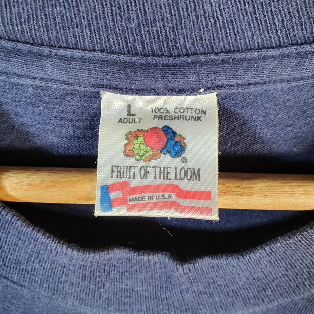 Vintage Fruit Of The Loom Brookfield Zoo Run 1993 USA Single Stitch T Shirt Men’s Large Blue