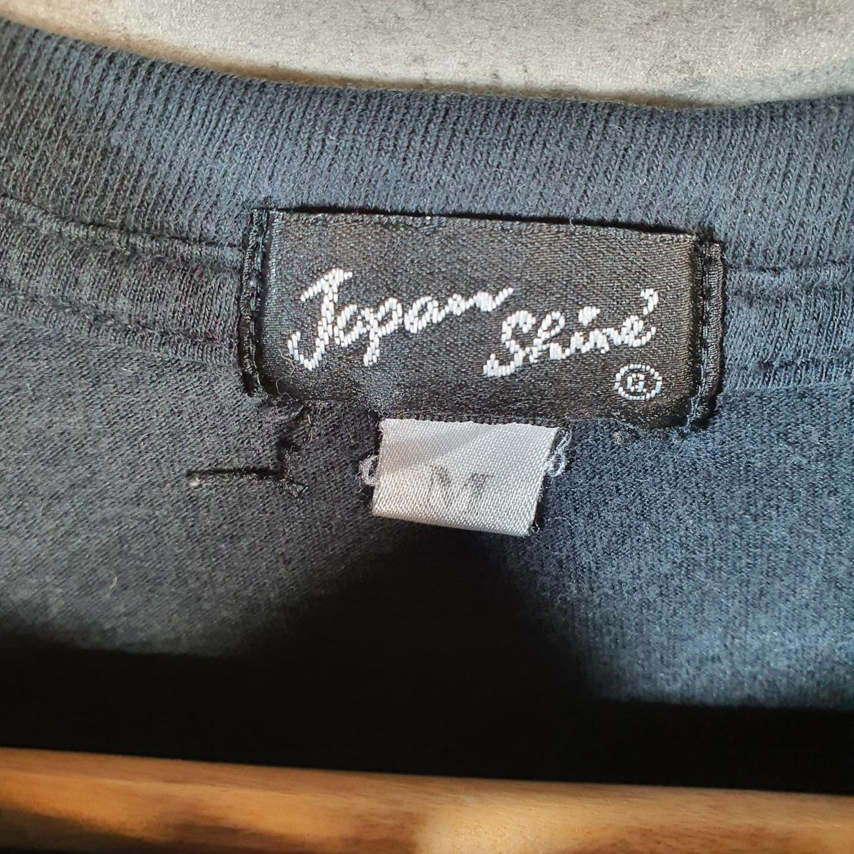 Vintage Japan Shine Dragon Graphic 90s USA Single Stitch T Shirt Men’s Medium Black