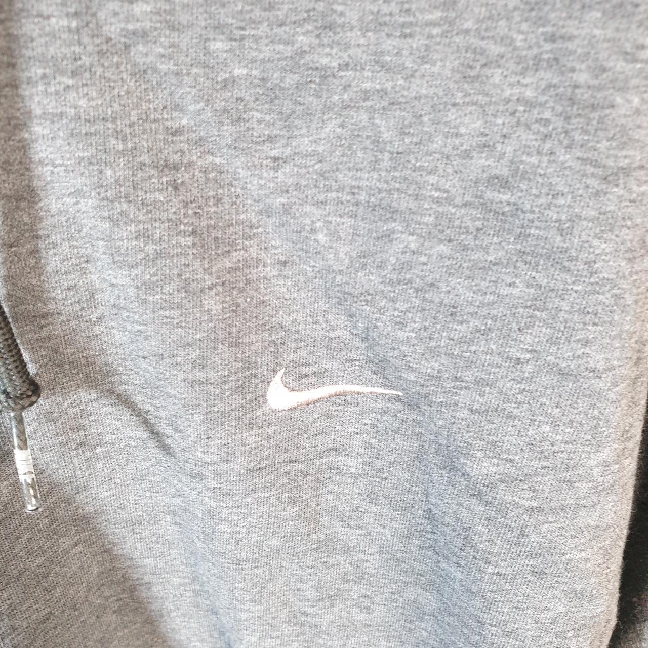 Vintage Nike Single Swoosh 90s Embroidered Hoodie Men’s Large Grey Y2K Pullover