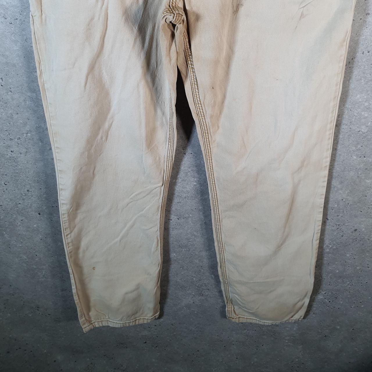 Vintage Carhartt Carpenter Trousers Mens W33 L31 Brown Relaxed Fit Workwear