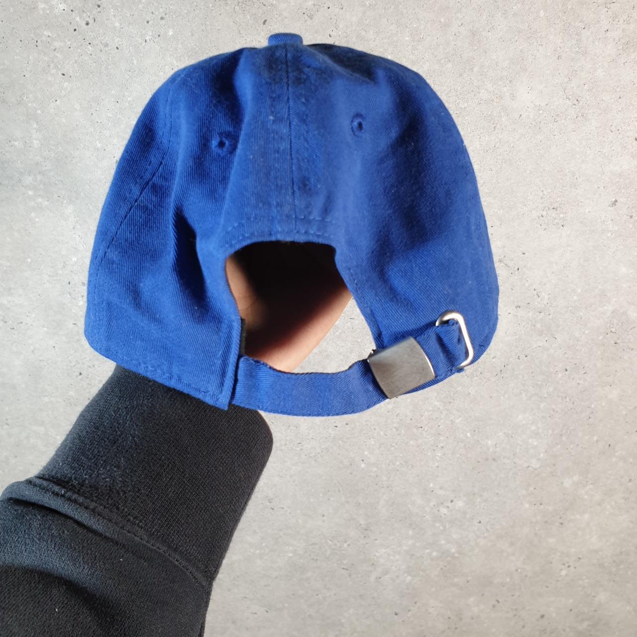 Vintage New York New Era NFL Cap Womens Adjustable Blue USA Spellout Athletic  C8533