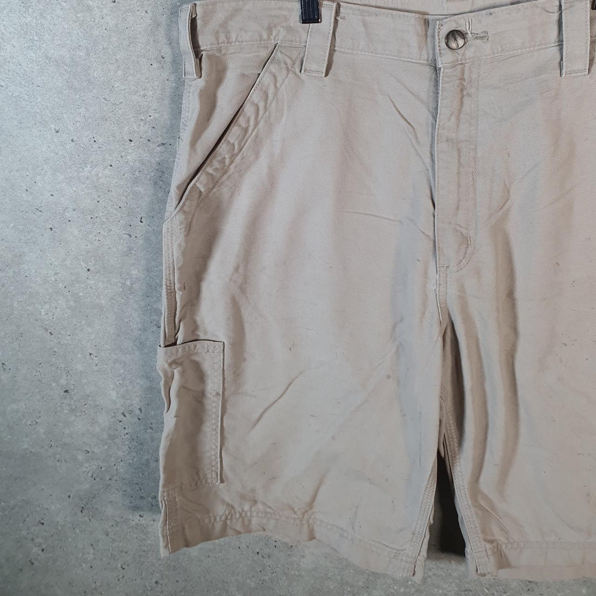 Vintage Carhartt Baggy Carpenter Shorts Jorts Cargo Men’s W36 Brown Original Fit Workwear Big Fish Vintage