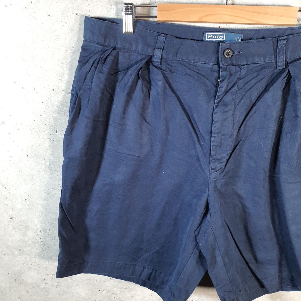 Vintage Ralph Lauren Polo Shorts Jorts Cargo Men’s W38 Blue Baggy Cotton A4658