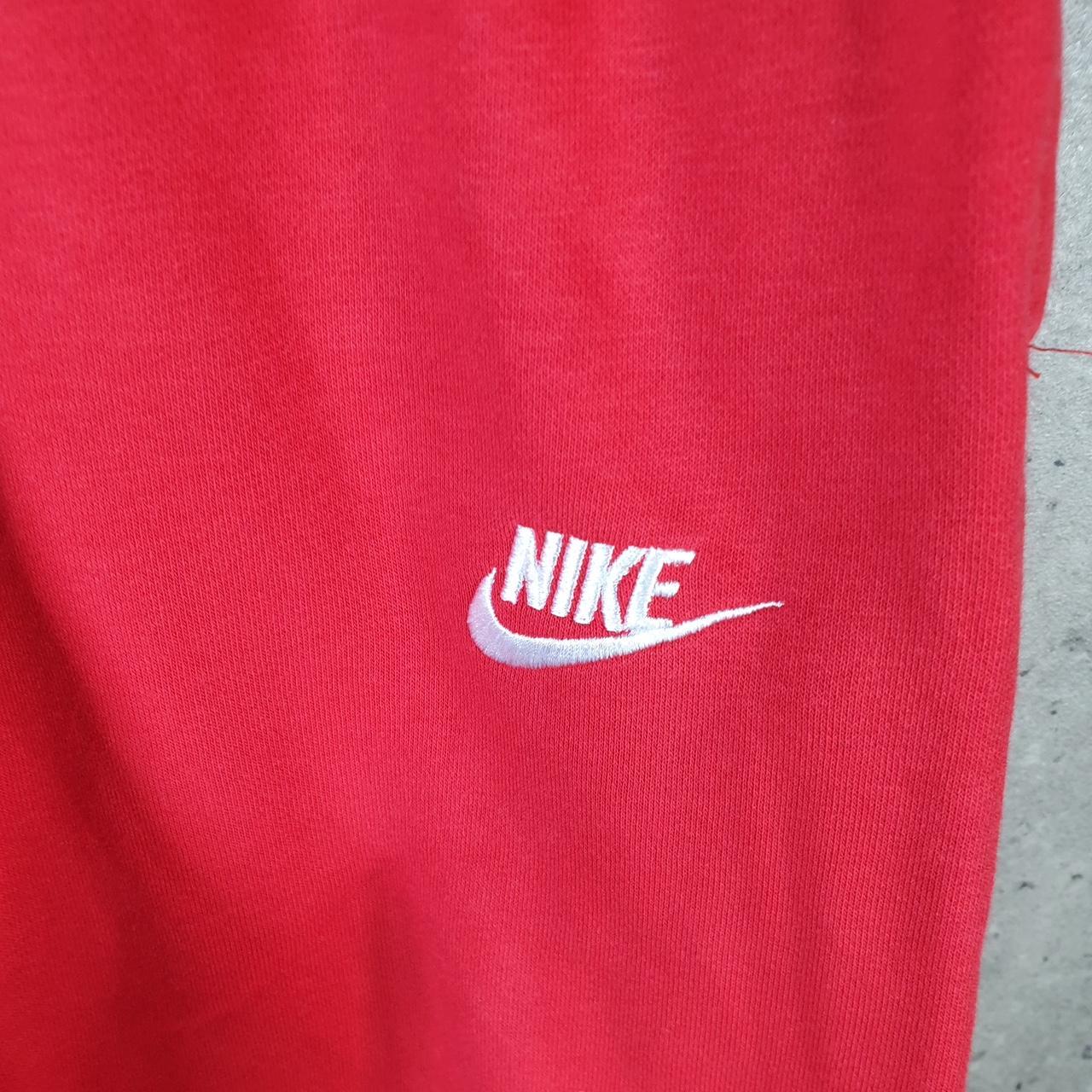 Vintage Nike Club Sweatpant Joggers Mens Medium Red Swoosh Sports Tracksuit Big Fish Vintage