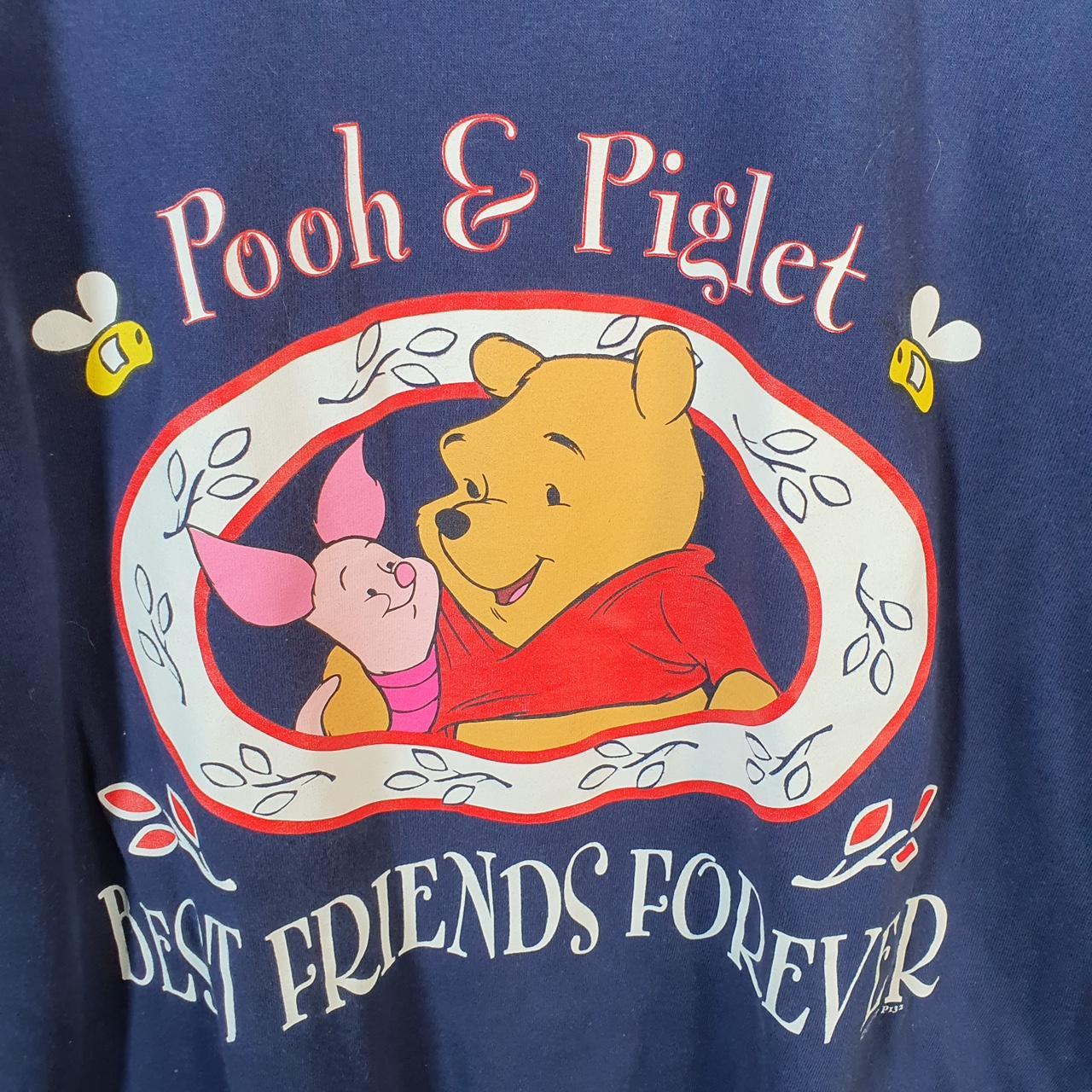 Vintage Winnie The Pooh 90s USA Single Stitch T Shirt Men’s Large Navy Blue