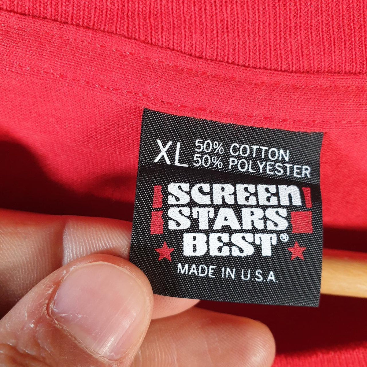 Vintage Screen Stars Pre Season Sale 90s USA Single Stitch T Shirt Men’s XL Red C8365