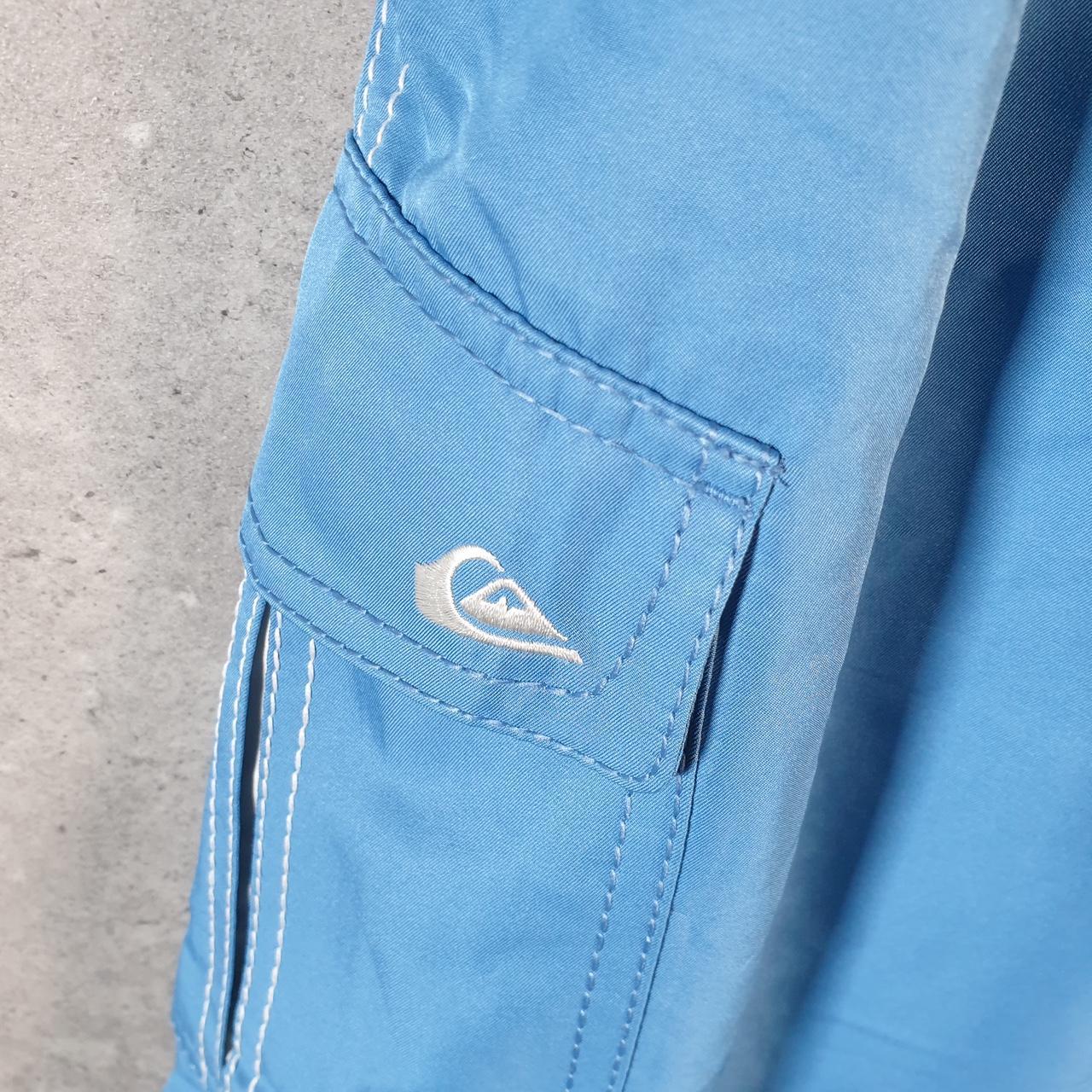 Vintage Quiksilver Chino Shorts Jorts Cargo Men’s Large Blue Baggy Cotton