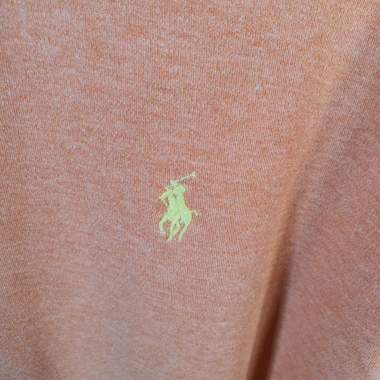 Vintage Ralph Lauren Polo Shirt Men’s Medium Orange Golf Cotton Pony