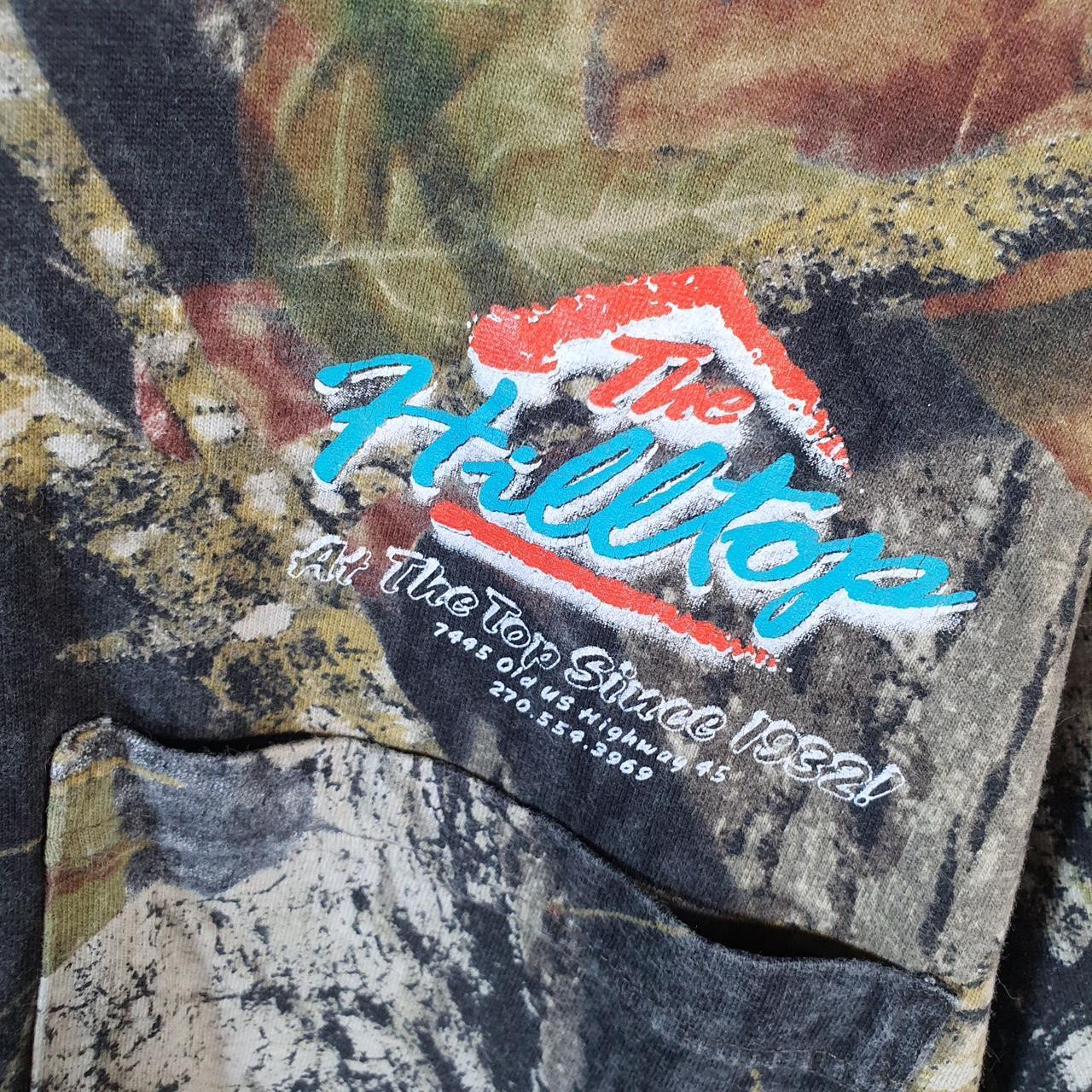 Vintage Russell Outdoors RealTree Camoflauge T Shirt Men’s XL Green Camo Short Sleeve