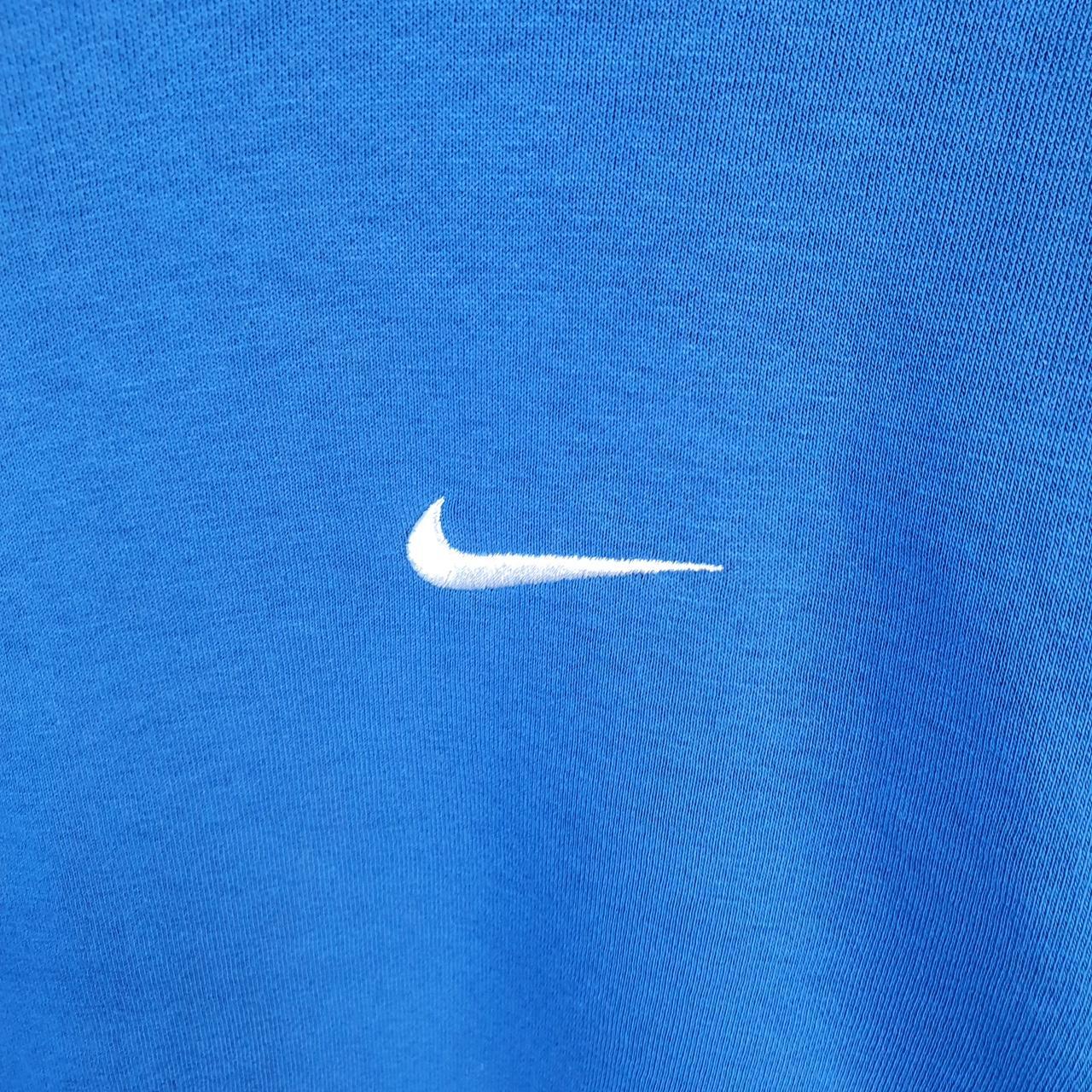 Vintage Nike Club Embroidered Sweatshirt Men’s Medium Blue Swoosh Y2K Pullover Logo