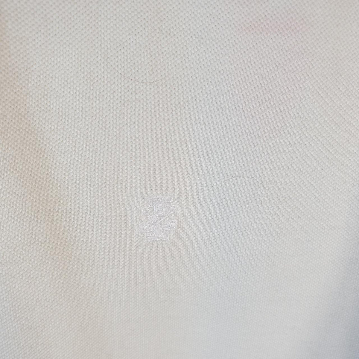 Vintage Izod Polo Shirt Men’s XL White Custom Fit Embroidered Logo