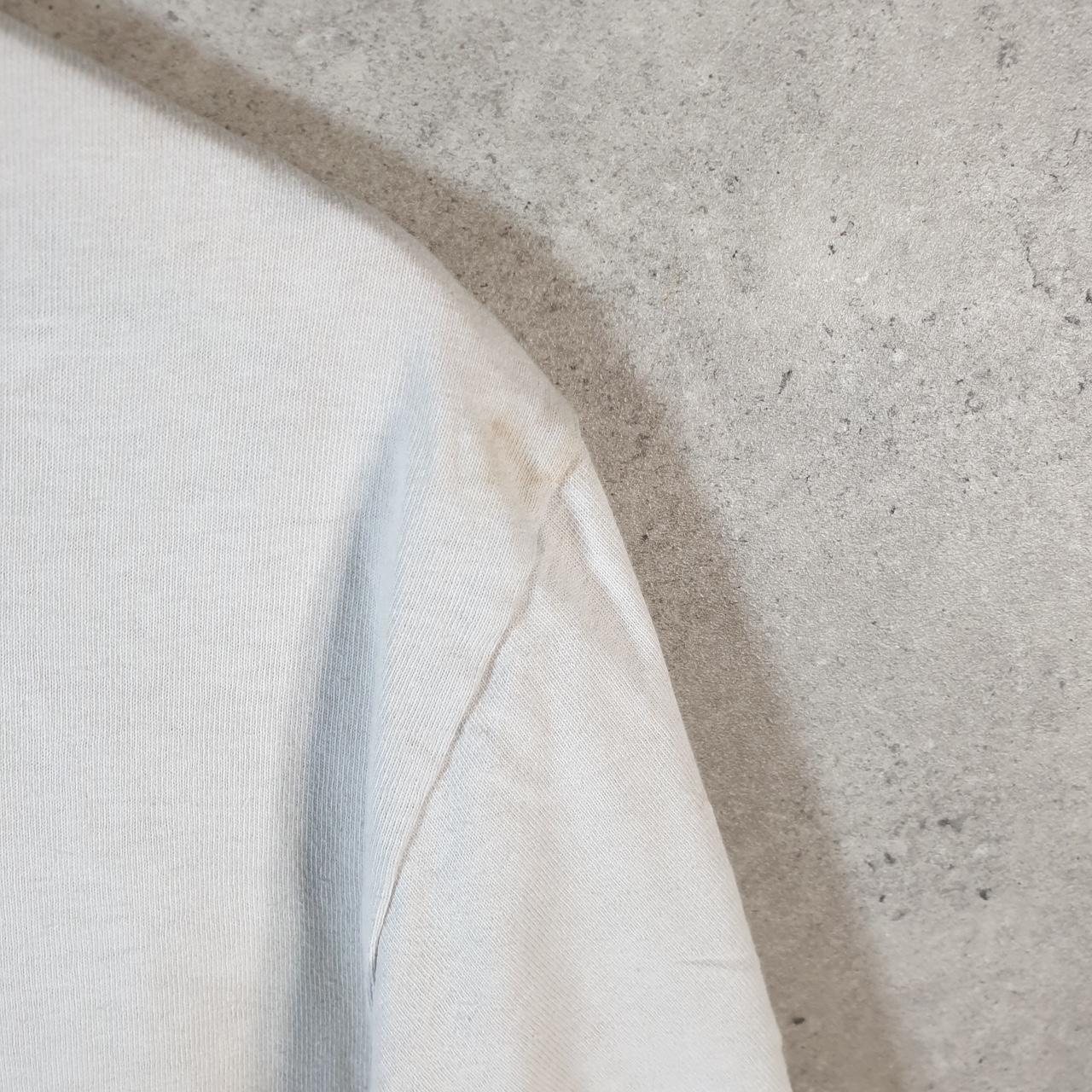 Vintage Adidas Trefoil Retro T Shirt Mens Medium White Three Stripes Logo Athletic