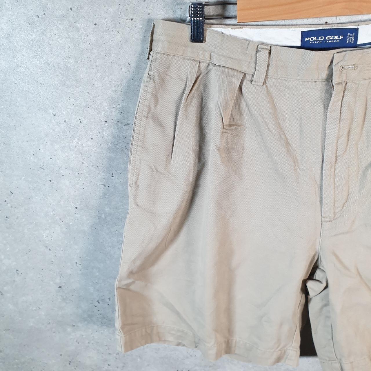 Vintage Ralph Lauren Polo Golf Shorts Jorts Chino Cargo Men’s W38 Brown Baggy Cotton A4382