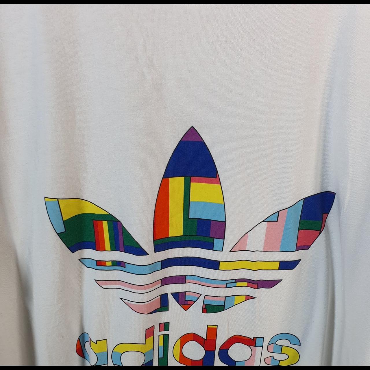 Vintage Adidas Trefoil Retro T Shirt Mens Small White Three Stripes Logo Athletic