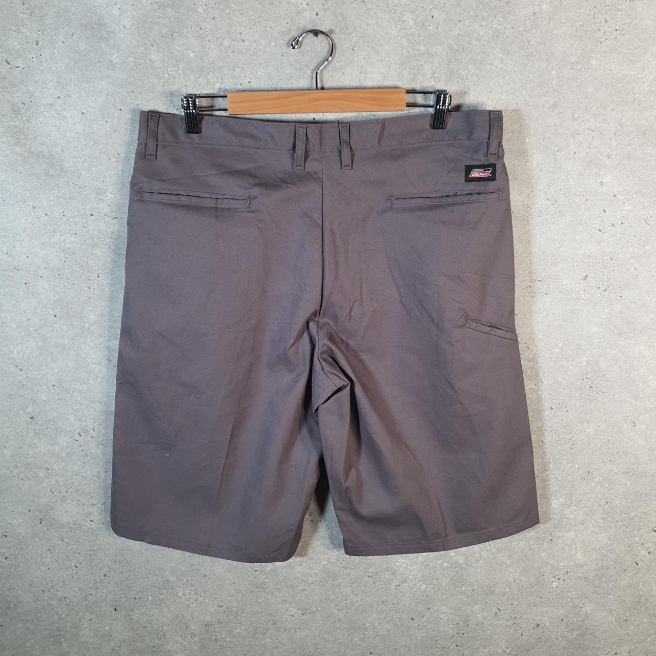 Vintage Dickies Baggy Chino Shorts Jorts Cargo Mens W36 Grey Regular Fit