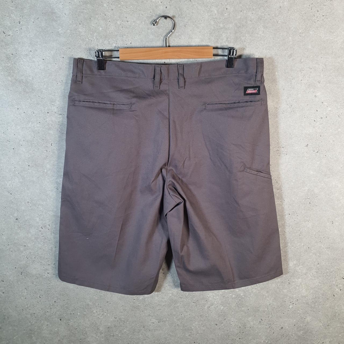 Vintage Dickies Baggy Chino Shorts Jorts Cargo Mens W36 Grey Regular Fit