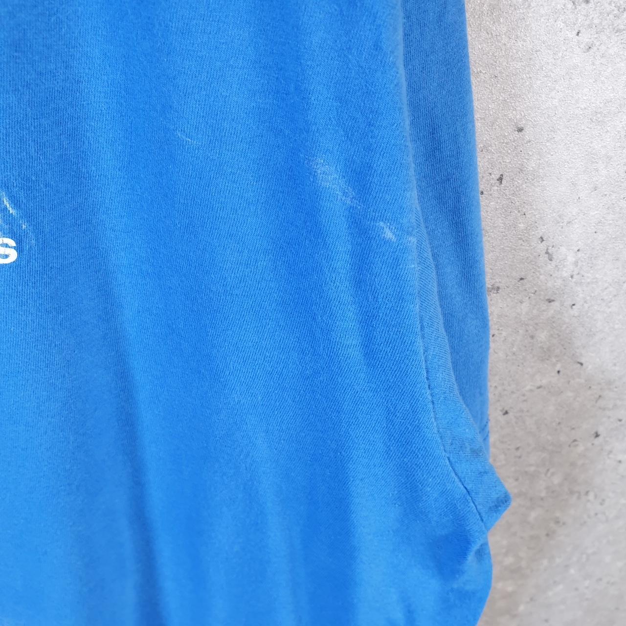 Vintage Adidas Go Tee T Shirt Shirt Men’s XL Blue Three Stripes Logo Athletic C9908