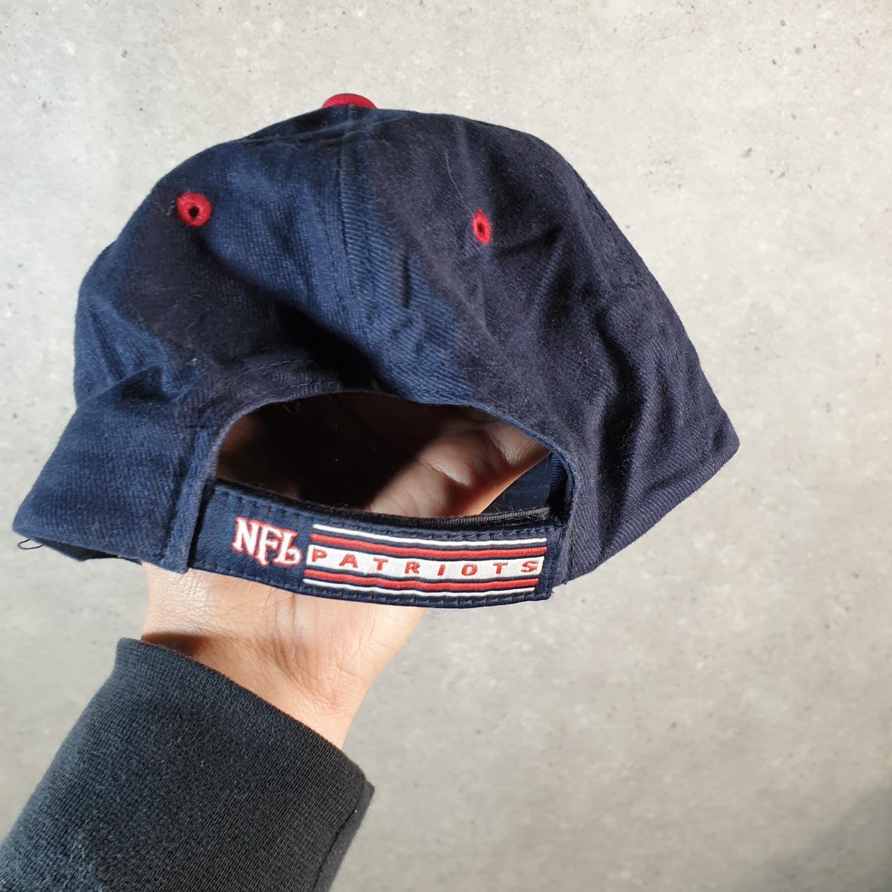 Vintage NFL New England Patriots Cap Men’s USA Spellout Athletic C8540