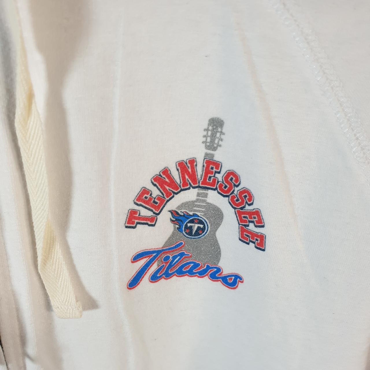Vintage NFL Tennessee Titans Hoodie Womens Large White Full Zip USA Pro Sport