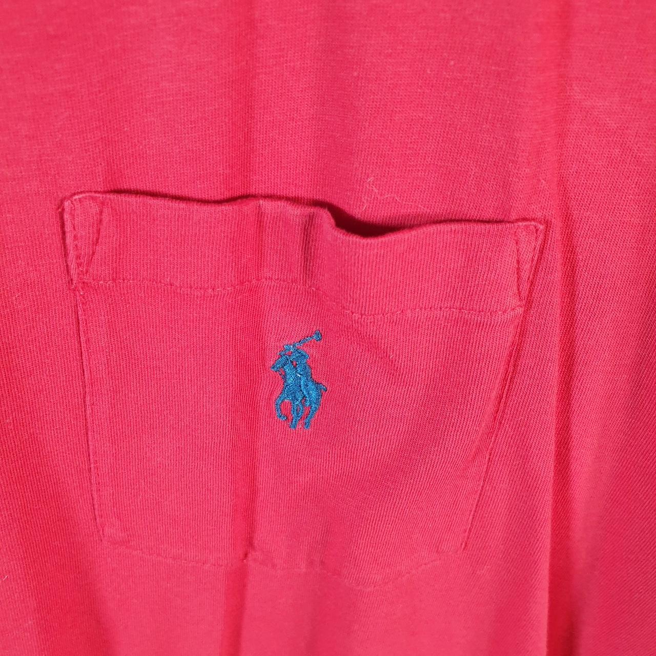 Vintage Ralph Lauren Polo T Shirt Men’s XL Red Embroidered Pony Classic Fit