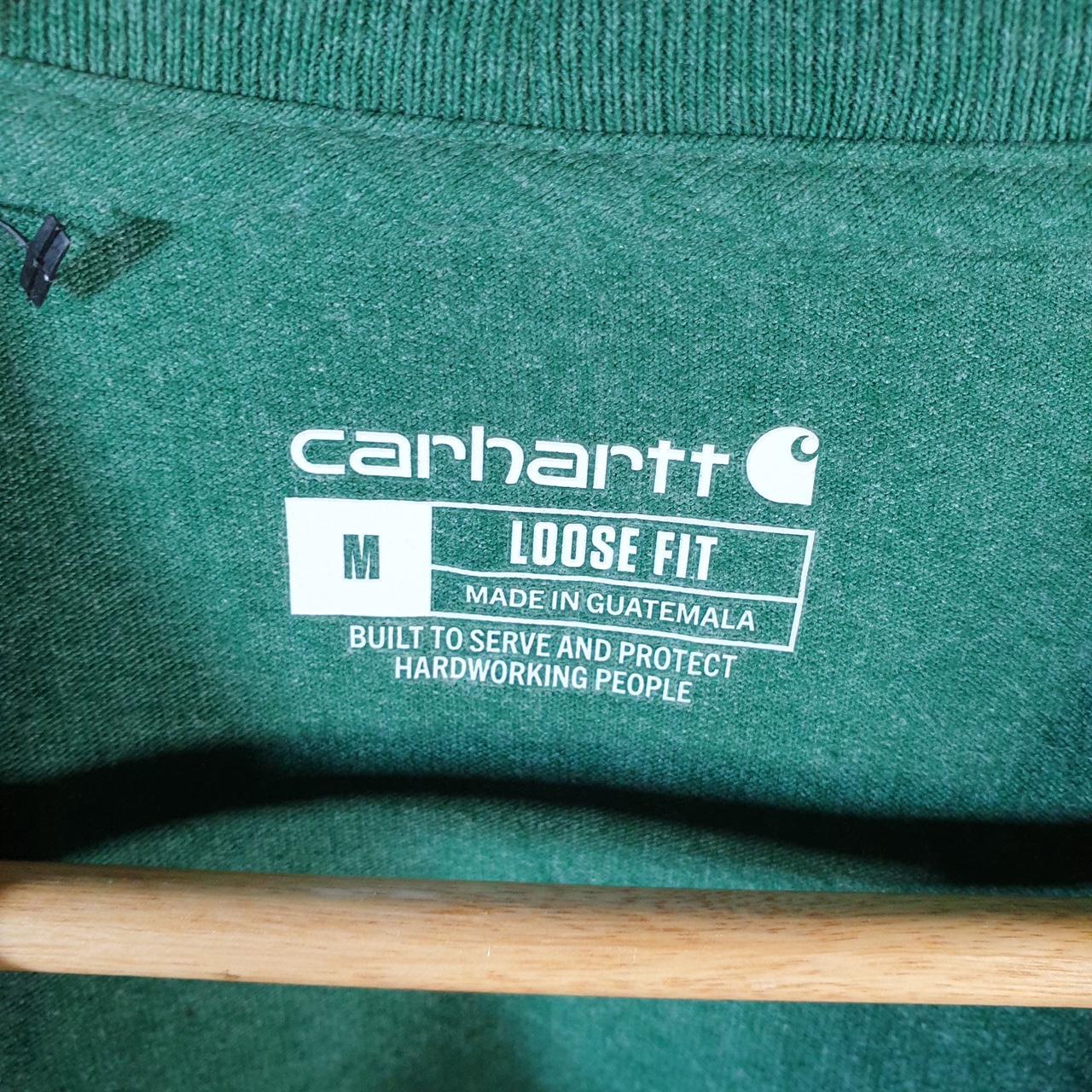 Vintage Carhartt Pocket T Shirt Men’s Medium Green Workwear Chore Utility Loose Fit C9362