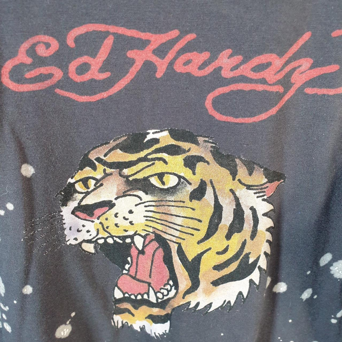 Vintage Ed Hardy T Shirt Men’s Medium Black Christian Audigier Love Heart Graphic Skull Y2K