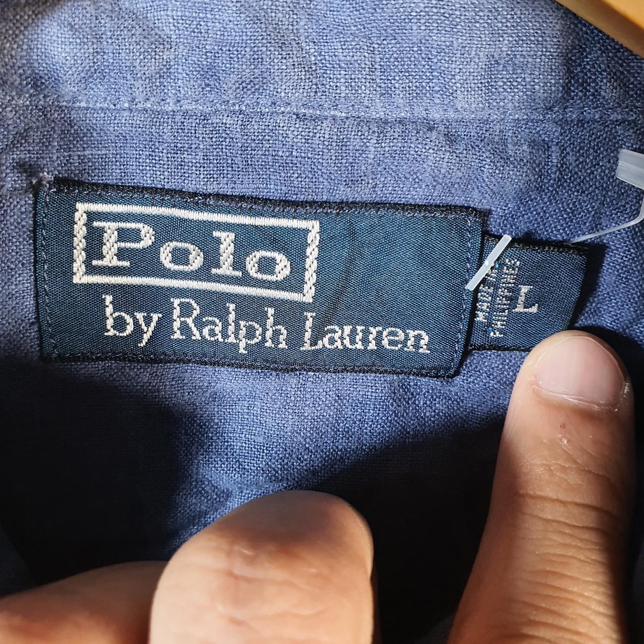 Vintage Ralph Lauren Button Down Shirt Men’s XL Blue Classic Fit Pockets
