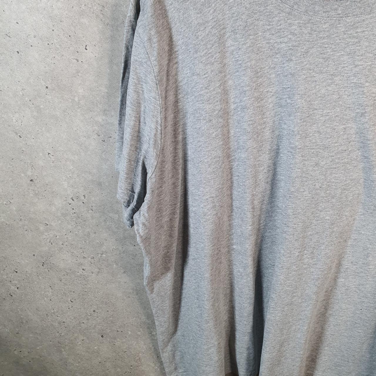 Vintage Nike Club T Shirt Men’s 2XL Grey Embroidered Swoosh Logo Athletic Big Fish Vintage