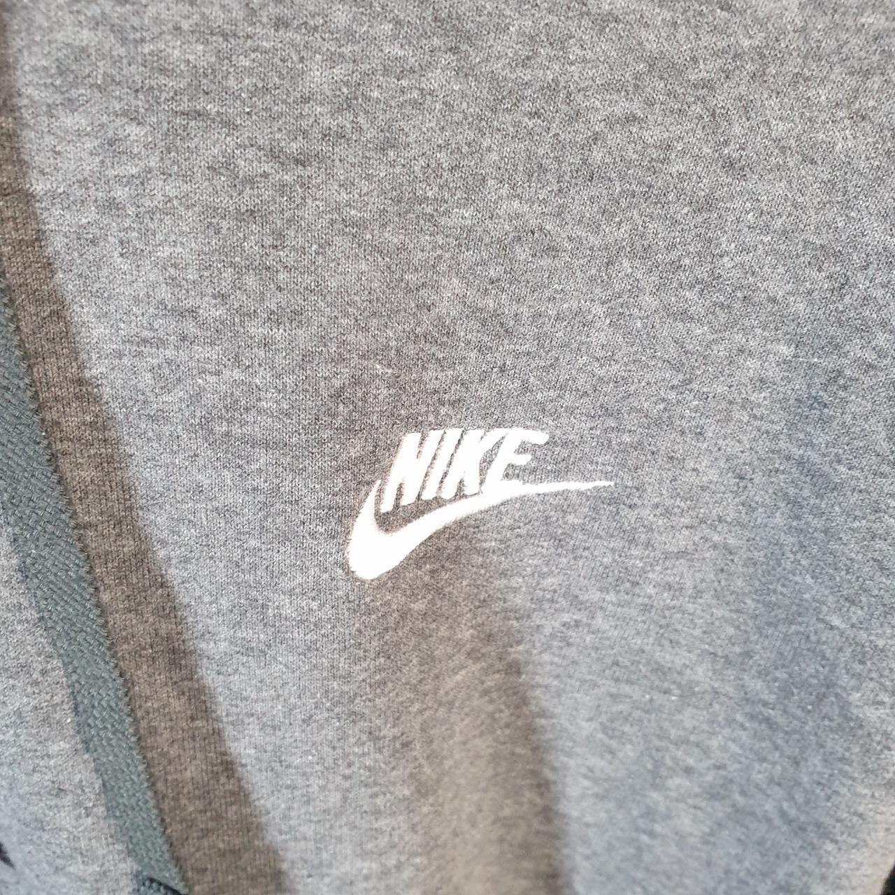 Vintage Nike Club Embroidered Hoodie Men’s Medium Grey Swoosh Y2K Pullover