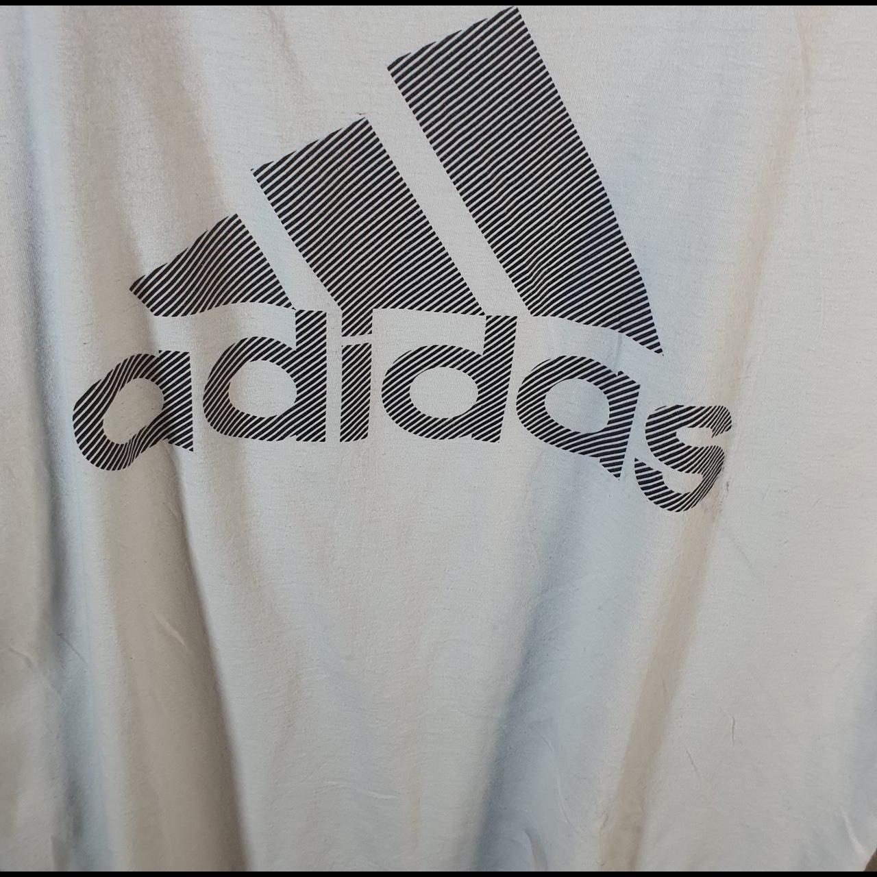 Vintage Adidas Go To Tee T Shirt Men’s XL white Three Stripes Logo