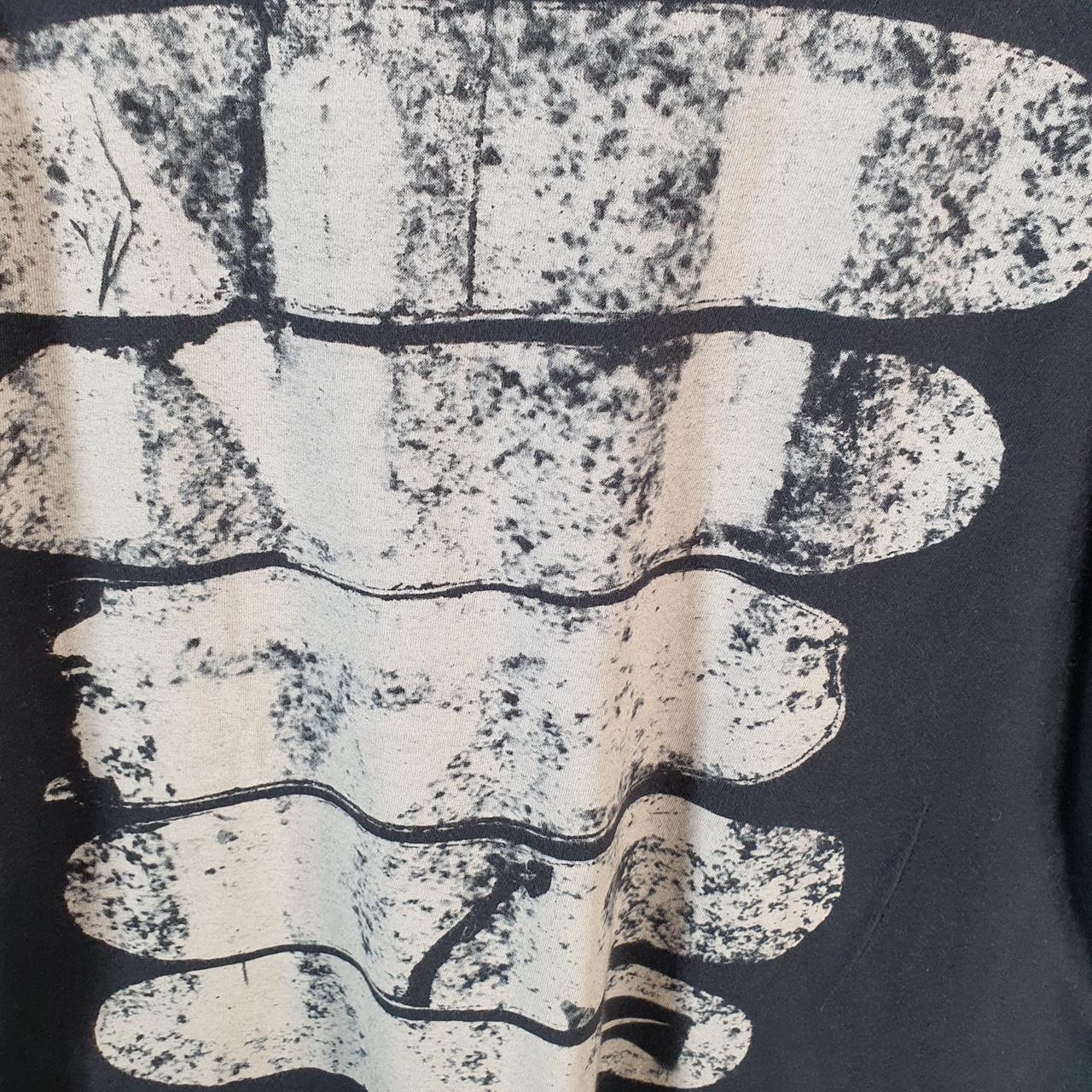 Vintage Nike T Shirt Men’s Medium Black Printed Centre Single Swoosh Logo Athletic